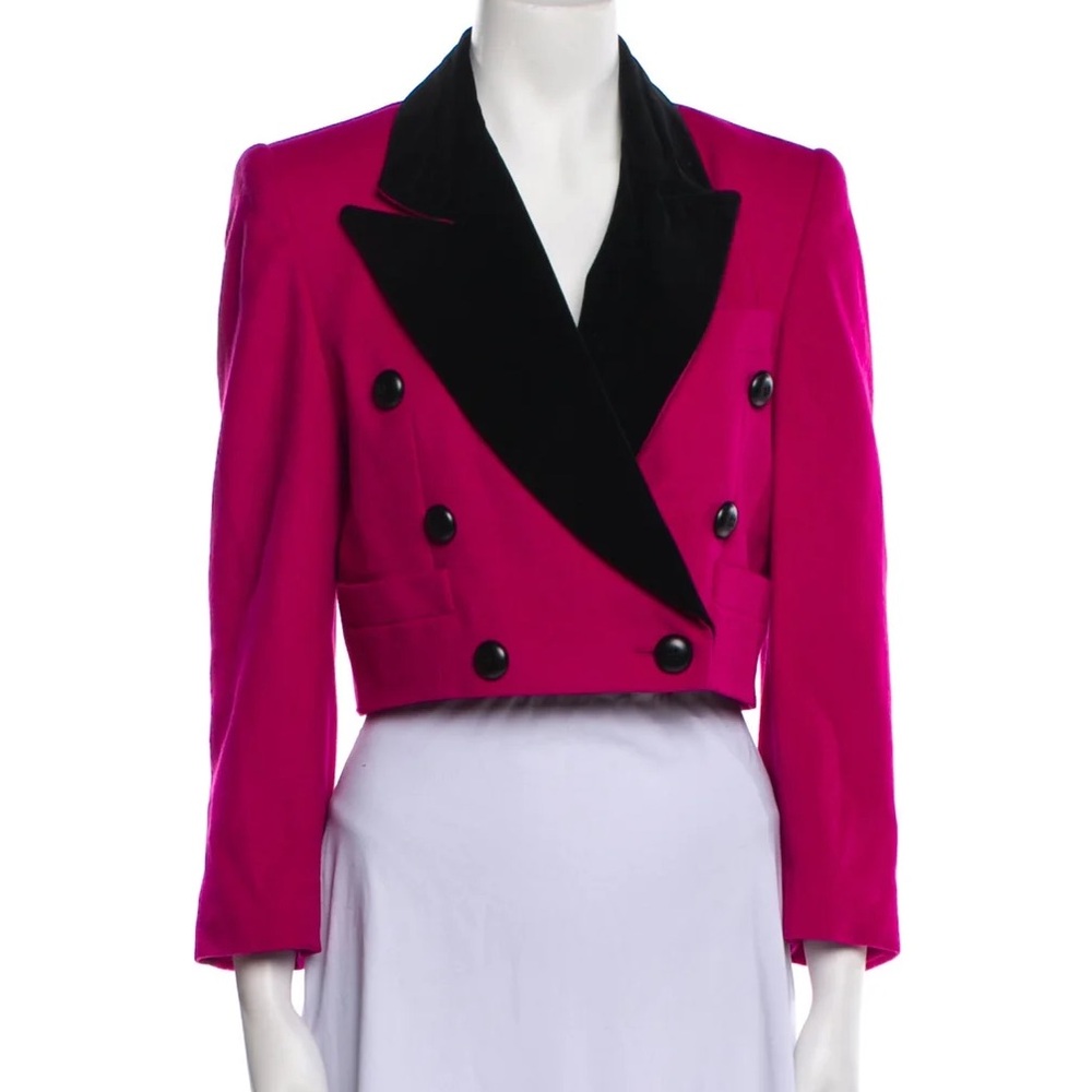 90s escada vintage Women's Pink Double-Breasted Jacket